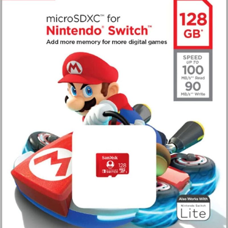 Sandisk 128 Gb Microsdxc Uhs-I Card For Nintendo Switch