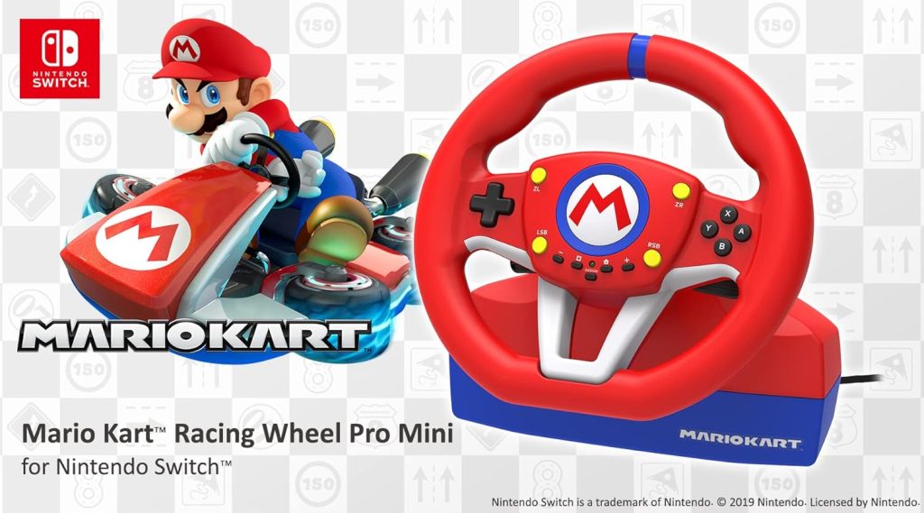 Nintendo Switch Mario Kart Racing Wheel Pro Deluxe By HORI