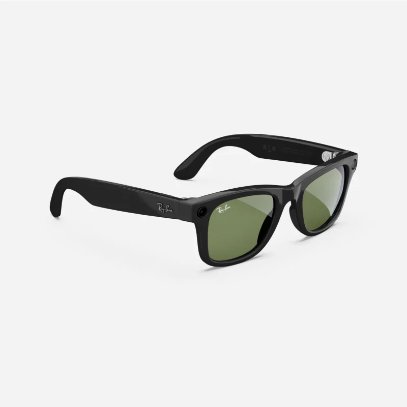 Ray ban-Meta Wayfarer shiny black-green
