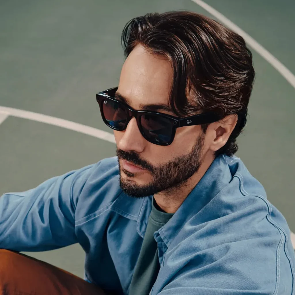 عینک هوشمند ری بن متا Ray ban-Meta Wayfarer shiny black-green