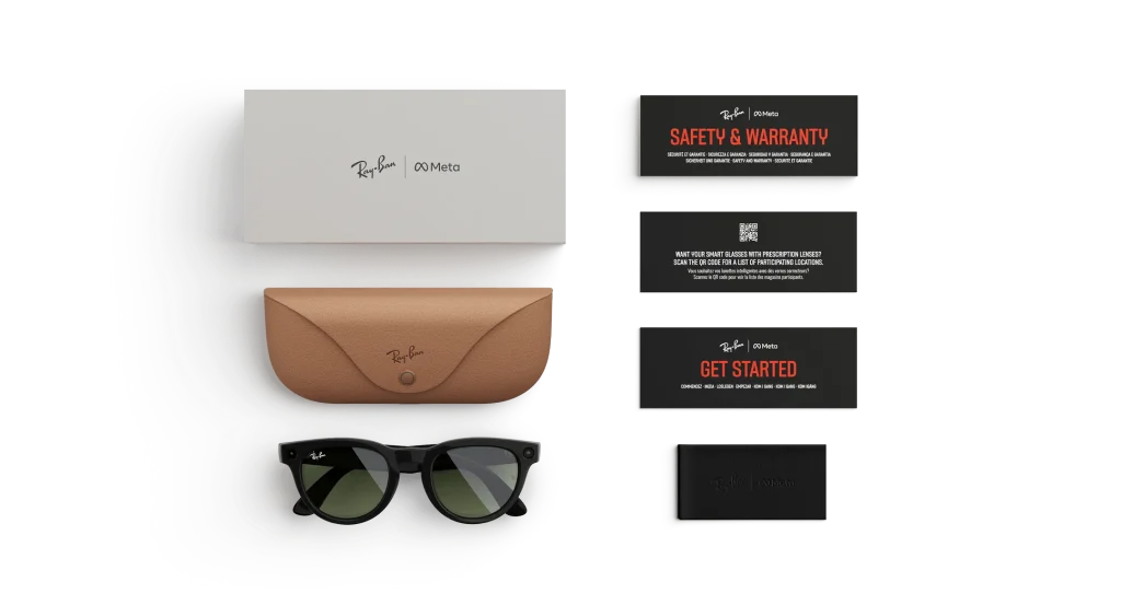 Ray‑Ban Meta Headliner – Shiny Black/G‑15 Green Size 50