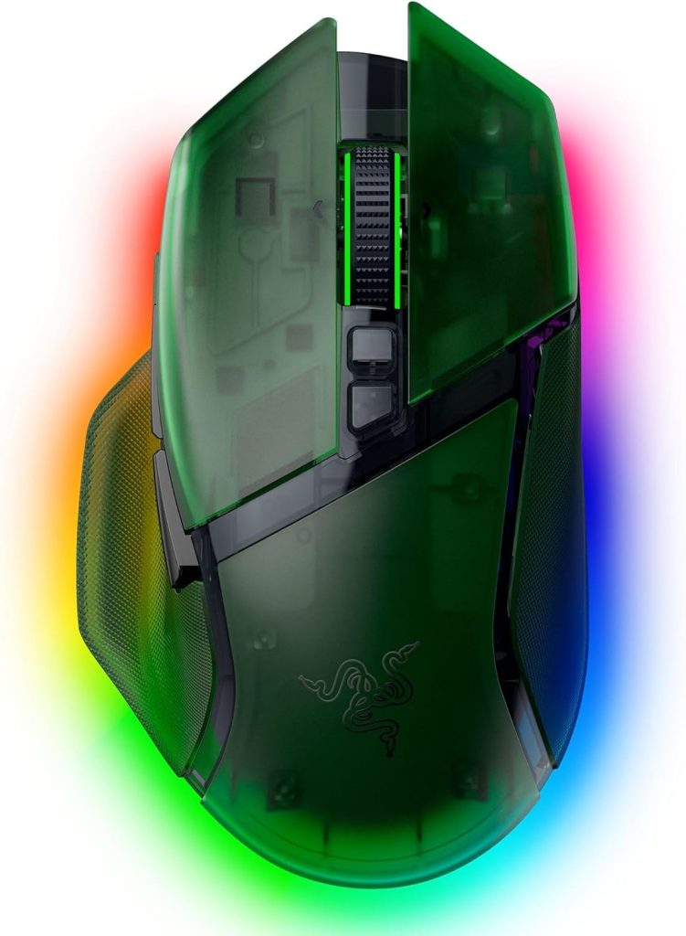 Razer Basilisk V3 Pro Wireless Gaming Mouse – Phantom Edition Green