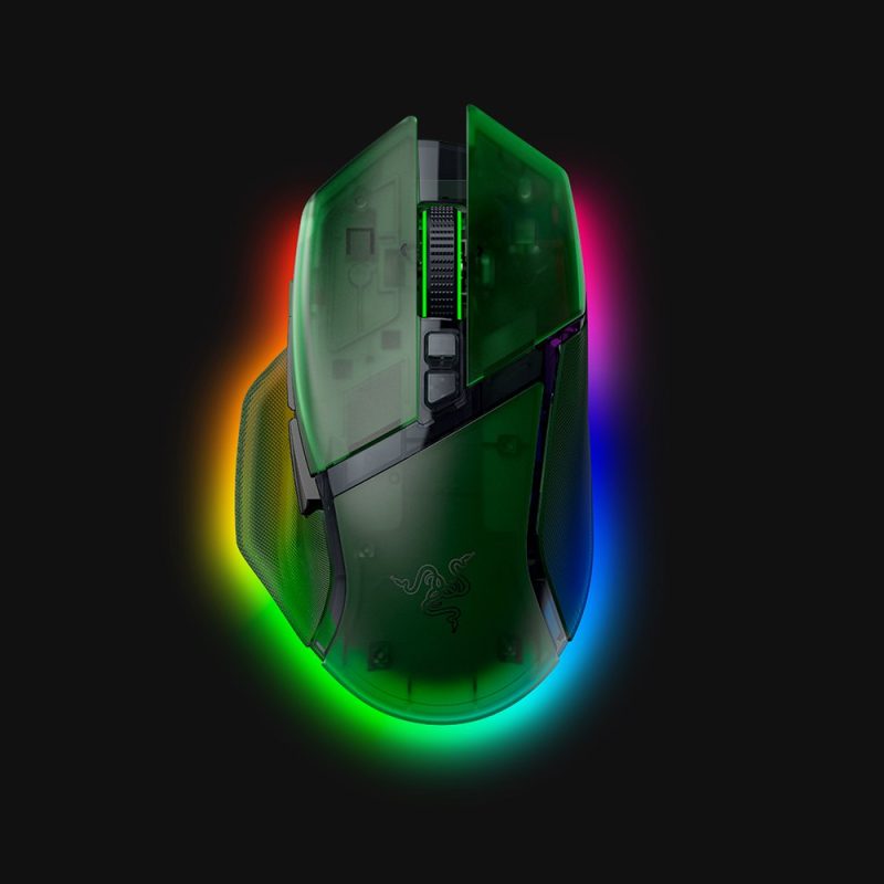 Razer Basilisk V3 Pro Wireless Gaming Mouse – Phantom Edition Green