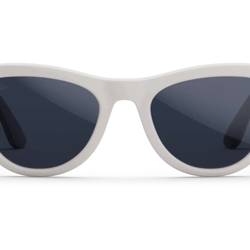 Ray‑Ban Meta Skyler Shiny Chalky Gray / Clear to Sapphire Transitions Size 52