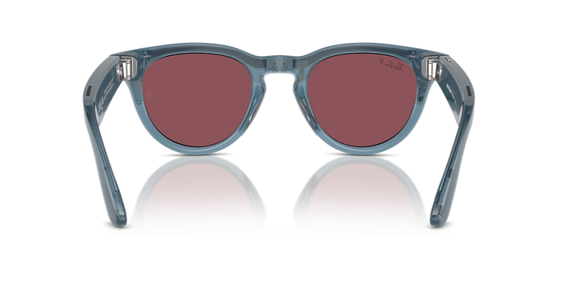 Ray-Ban Meta Headliner Shiny Jeans Polar Dusty Red – 4009