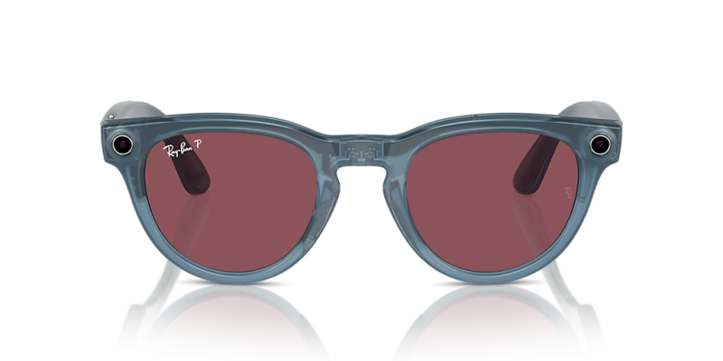 Ray-Ban Meta Headliner Shiny Jeans Polar Dusty Red – 4009