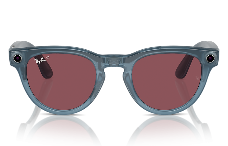 Ray-Ban Meta Headliner Shiny Jeans Polar Dusty Red – 4009