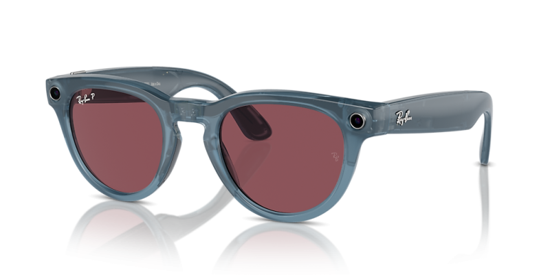 Ray-Ban Meta Headliner Shiny Jeans Polar Dusty Red – 4009