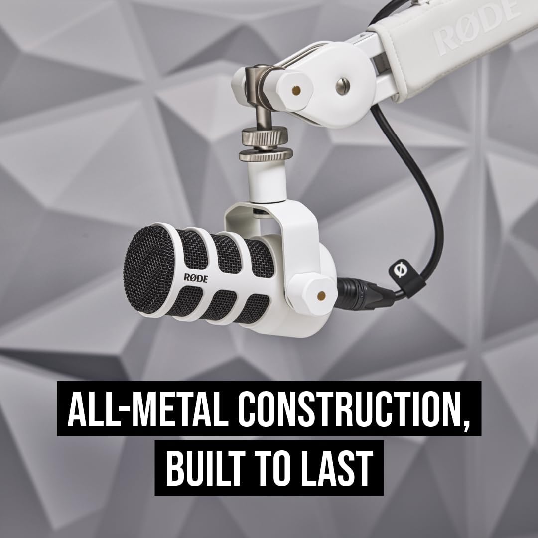 میکروفون داینامیک رود مدل RODE PodMic USB and XLR - سفید - جعبه باز - Image 2