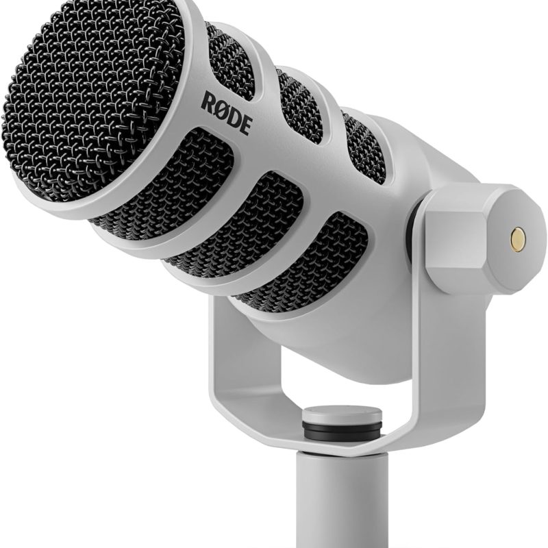 میکروفون داینامیک رود مدل RODE PodMic USB and XLR - سفید - جعبه باز