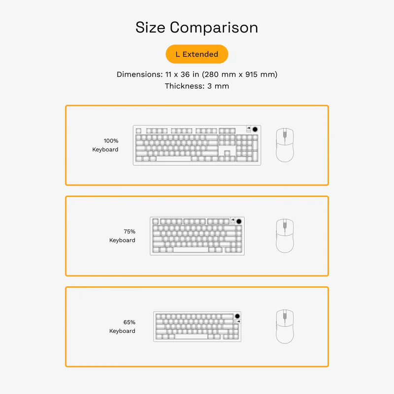 Glorious Mouse Pad GMP 2 GLED - Large Extended Black RGB