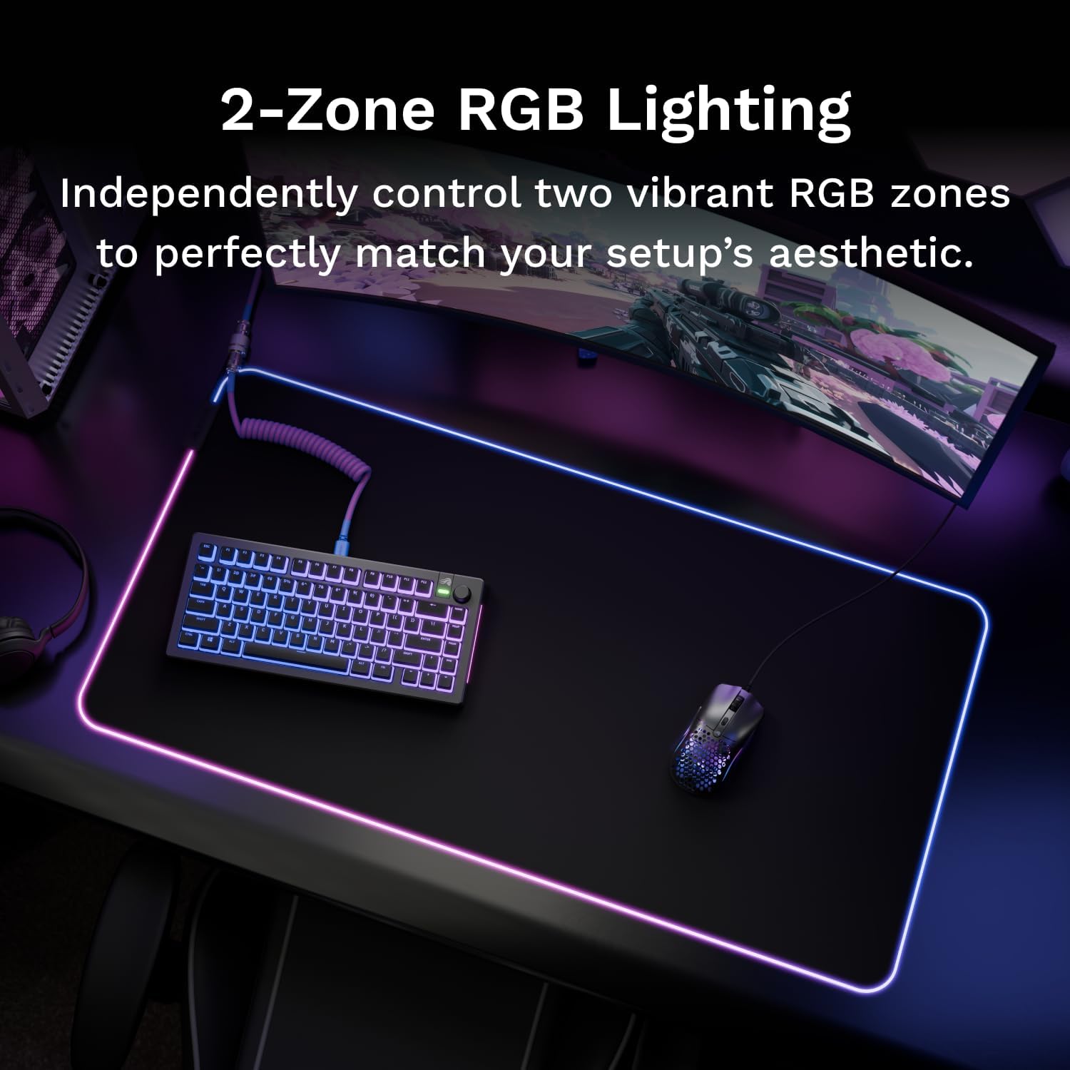 Glorious Mouse Pad GMP 2 GLED -XL Extended Black RGB
