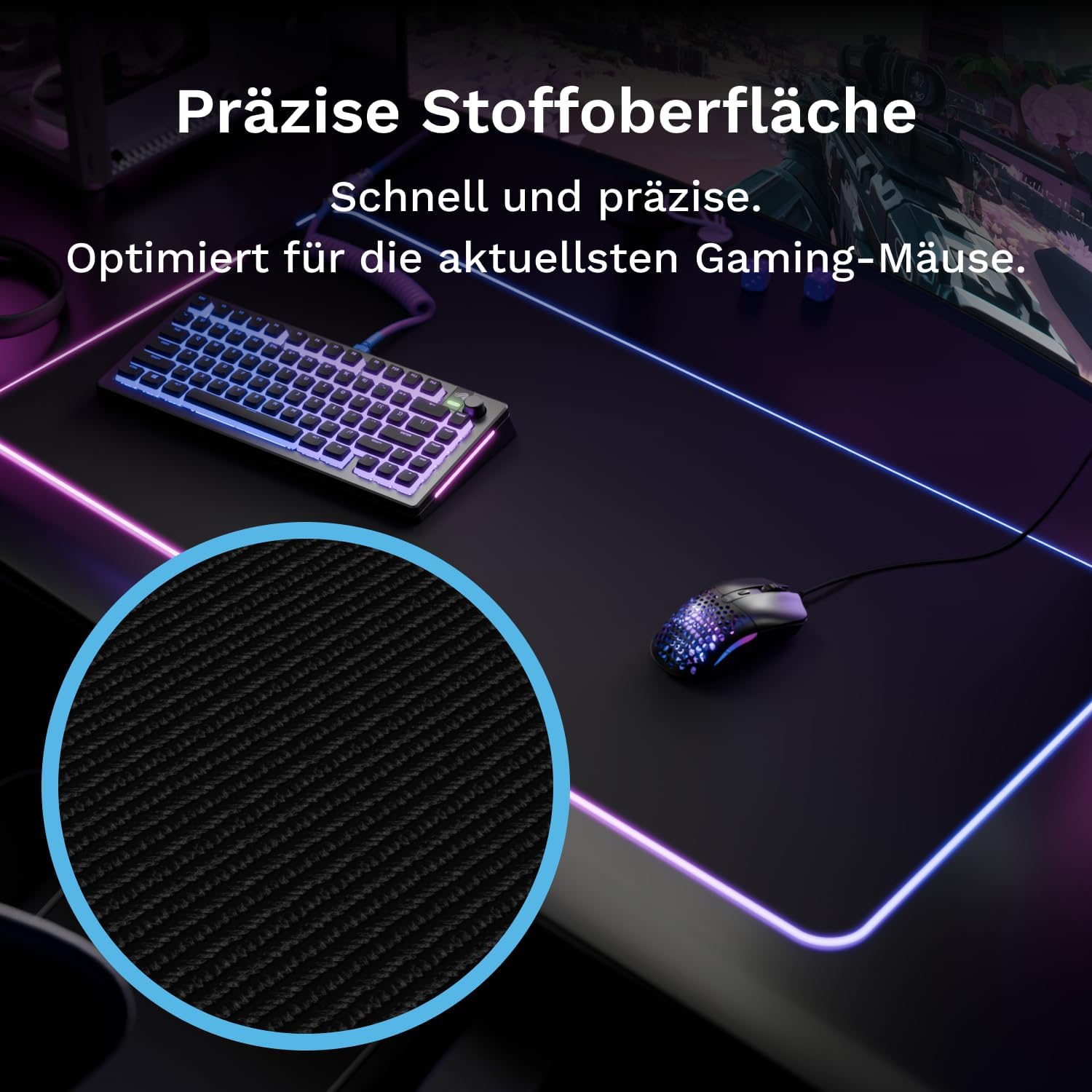 موس پد گیمینگ Glorious GMP 2 GLED RGB XXL - Image 3