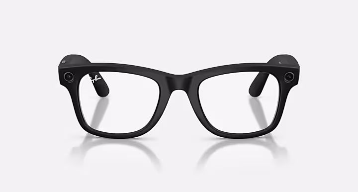 عینک هوشمند متا و ری بن RAY-BAN META WAYFARER - GEN 2 - Matte Black/Clear Size 53 - Image 2