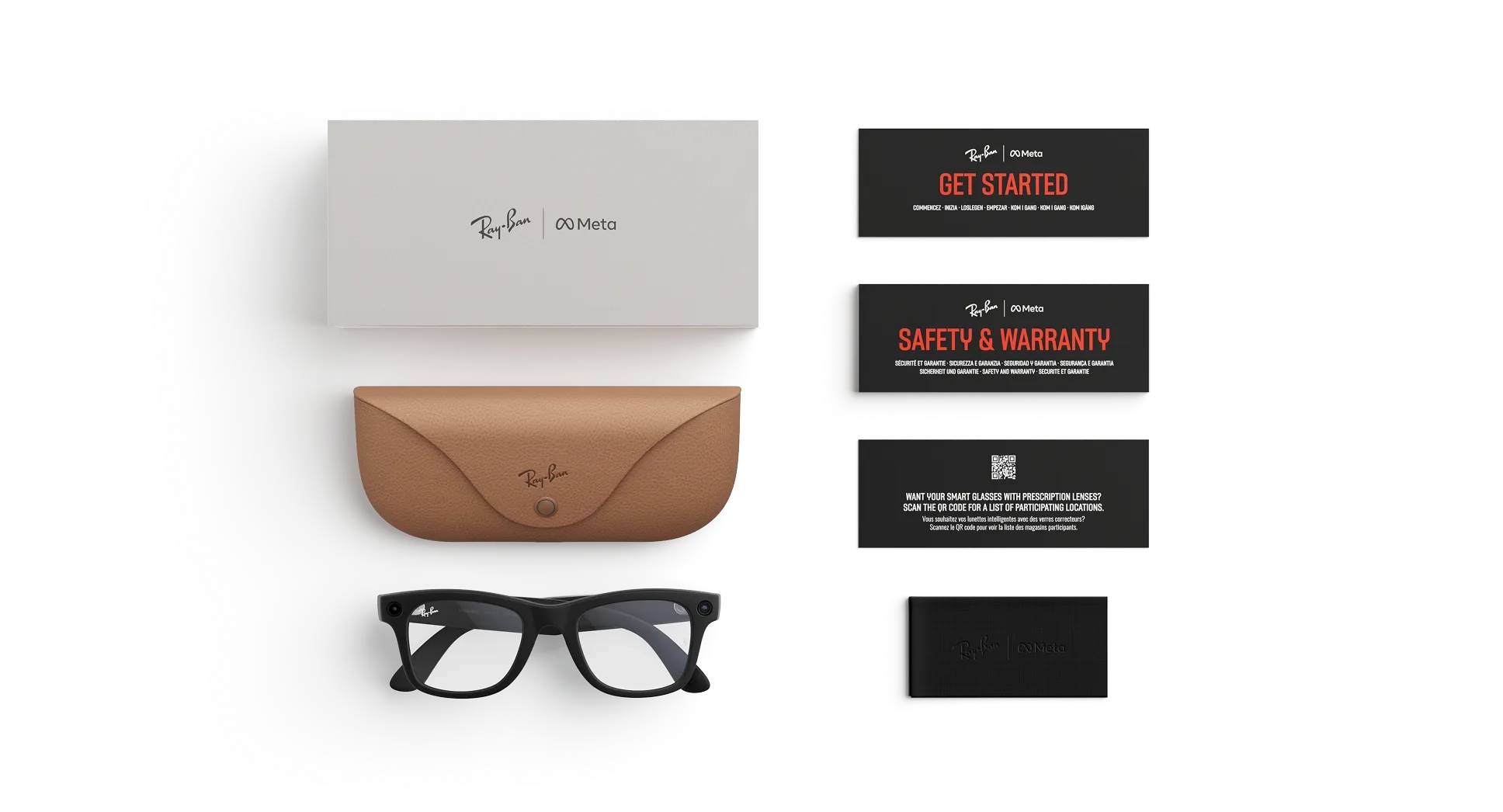 عینک هوشمند متا و ری بن RAY-BAN META WAYFARER - GEN 2 - Matte Black/Clear Size 53 - Image 5