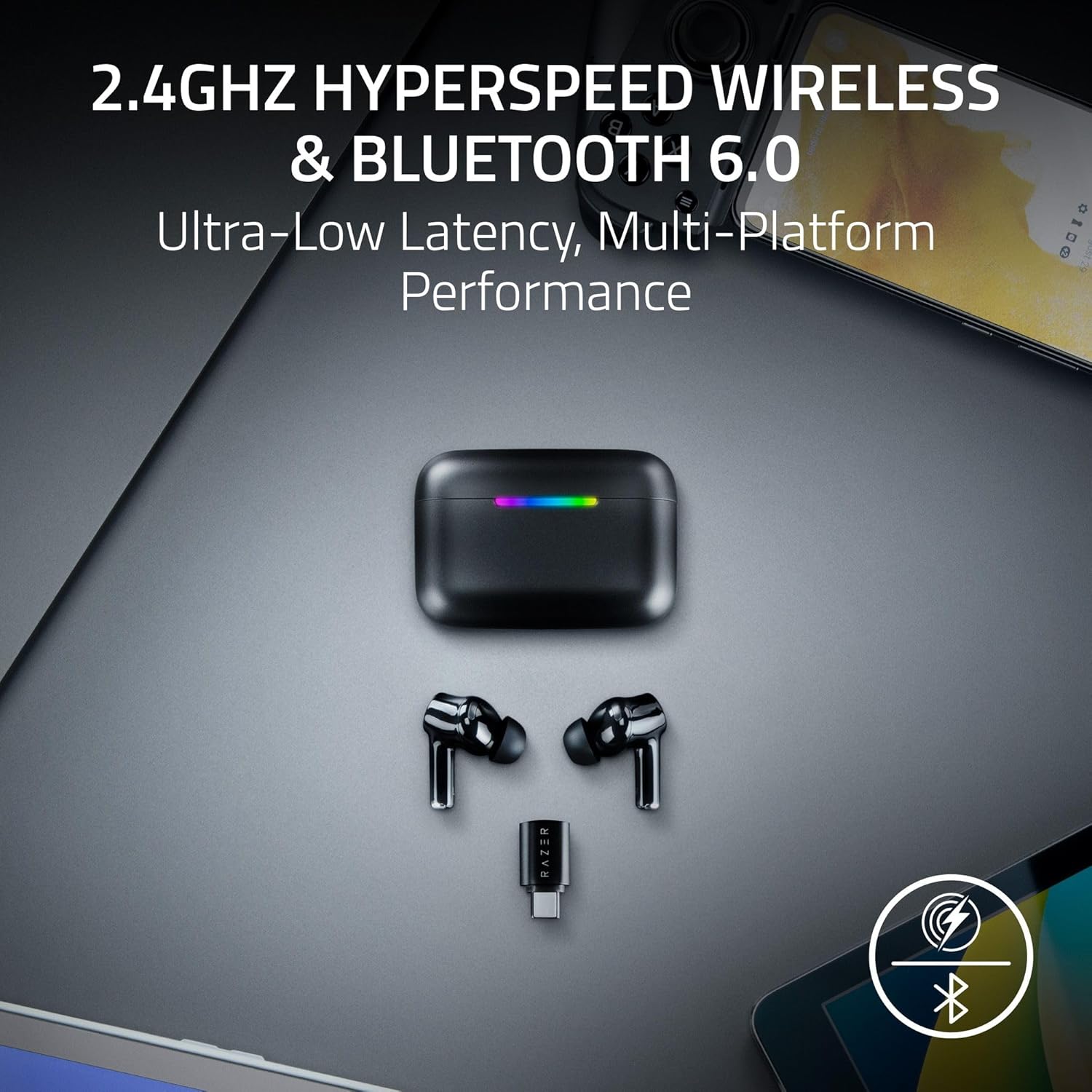 ایرباد گیمینگ ریزر Razer Hammerhead V3 HyperSpeed