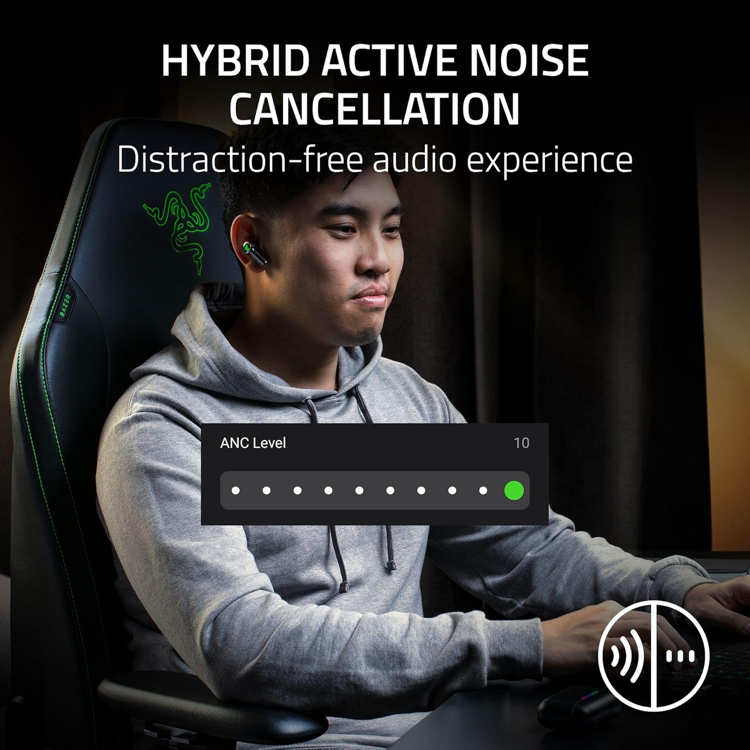 ایرباد گیمینگ ریزر Razer Hammerhead V3 HyperSpeed