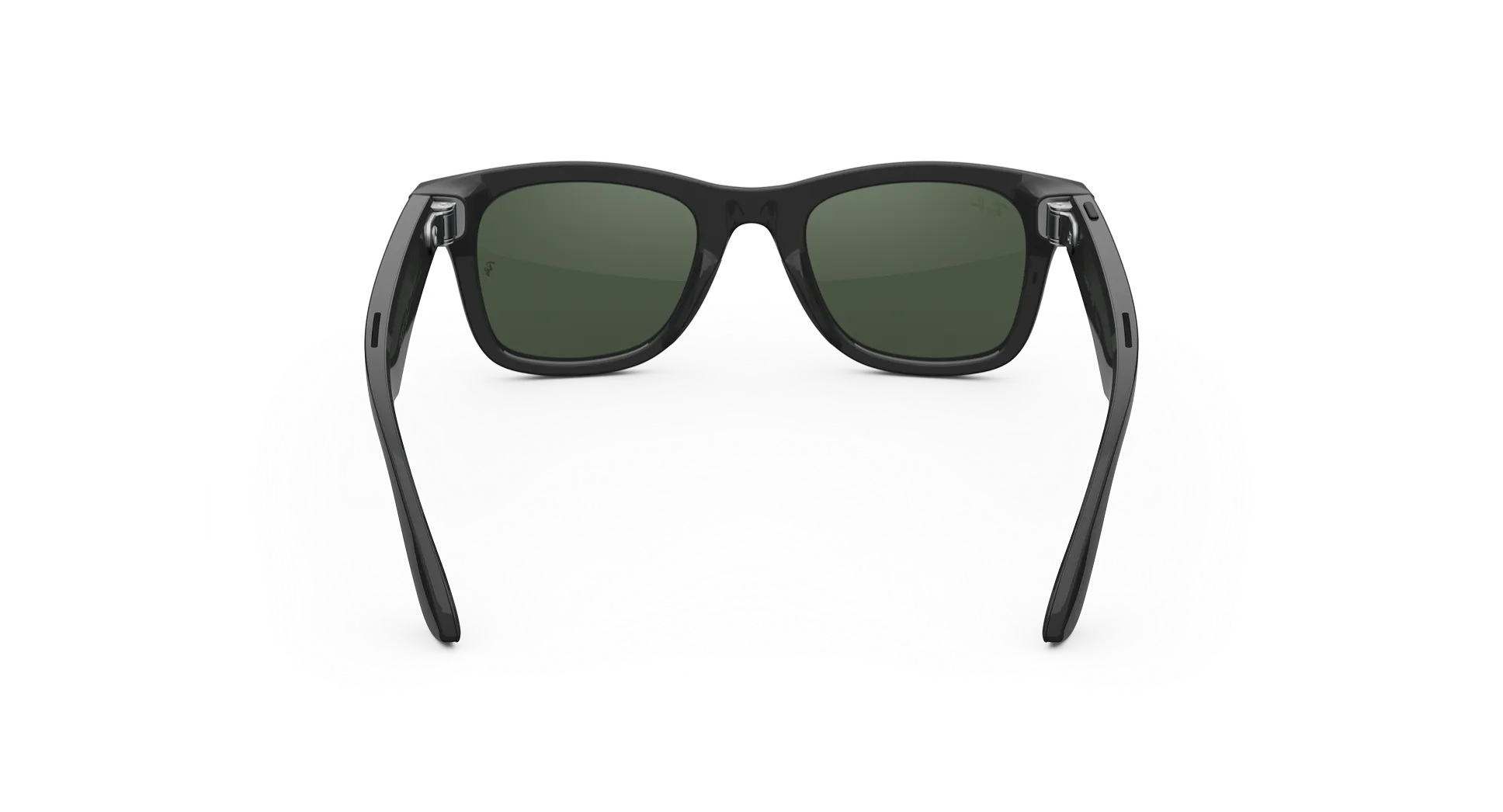 RAY-BAN META Wayfarer- GEN 2 Shiny Black Clear to Graphite Green Transitions Size 53