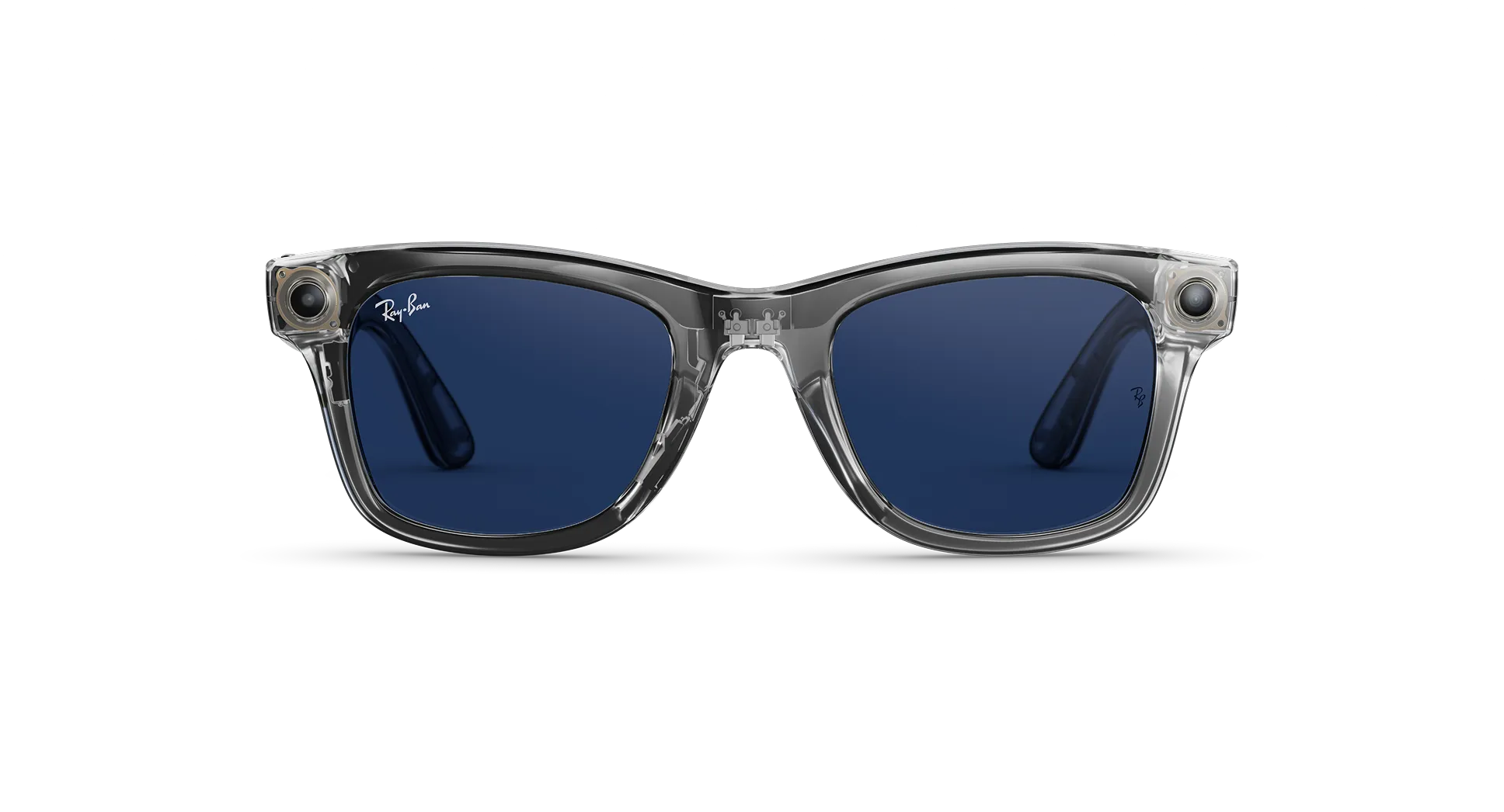 Ray-Ban Meta Wayfarer Gen 2 Shiny Transparent Grey - Clear/Sapphire Transitions S50