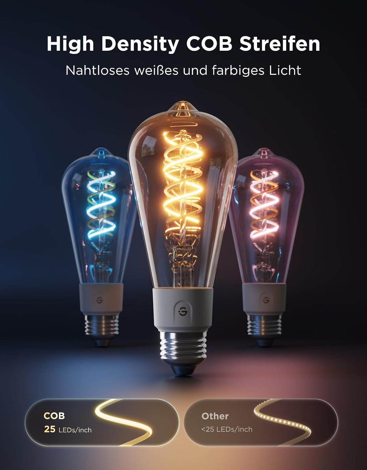 لامپ هوشمند Govee ST19 Smart Edison Light Bulb E27 500lm - Image 2