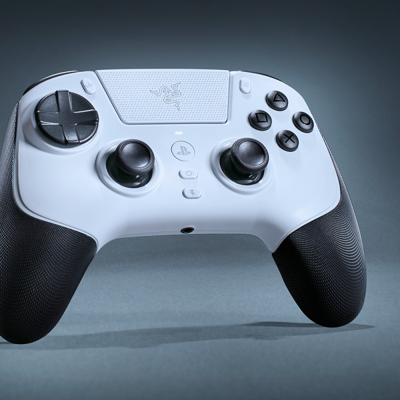 دسته بازی Razer Raiju V3 Pro White برای PS5 و PC