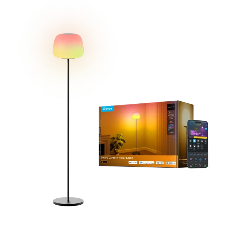 چراغ ایستاده هوشمند Govee Lantern Floor Lamp S H1630 با نور هاله‌ای