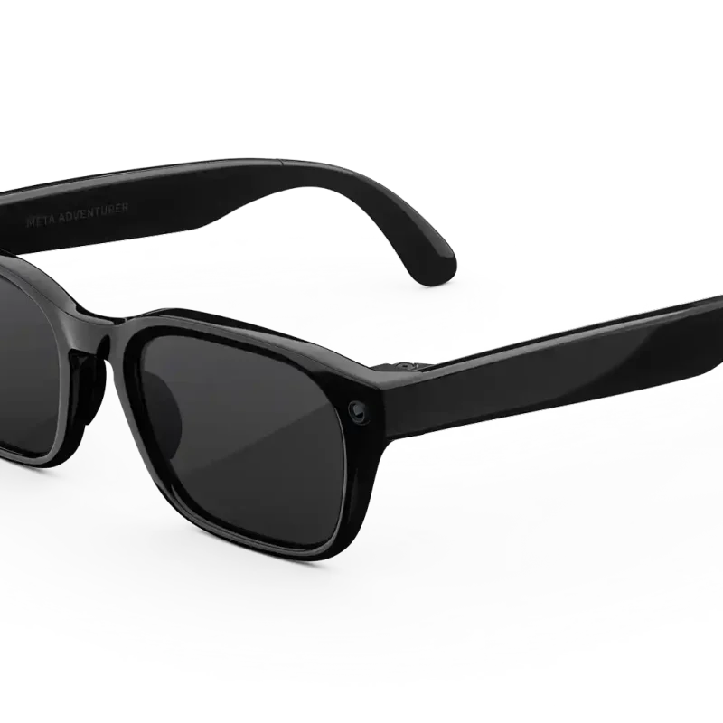 عینک هوشمند Meta Adventurer AI Glasses مشکی با لنز Transitions Grey