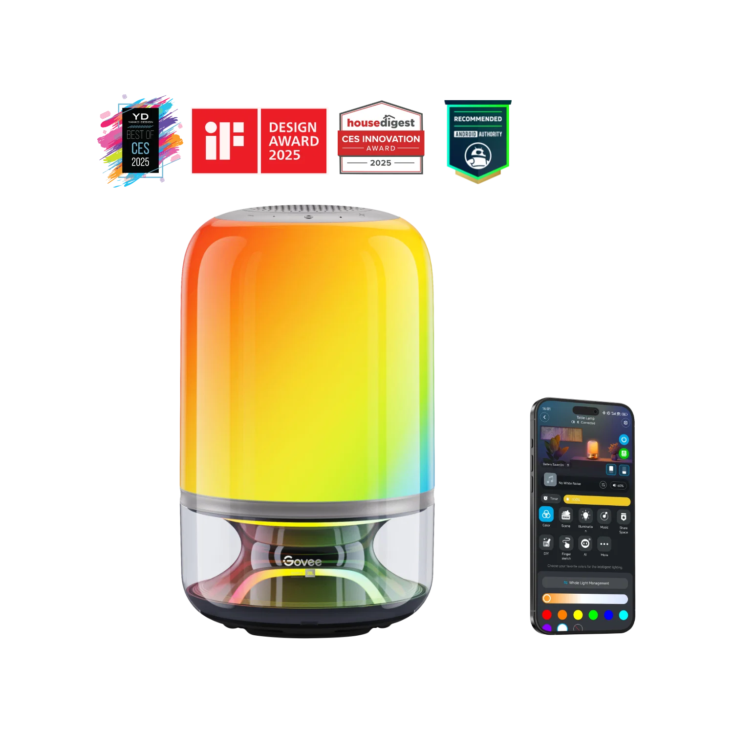 چراغ هوشمند Govee Table Lamp 2 Pro x Sound by JBL H6020