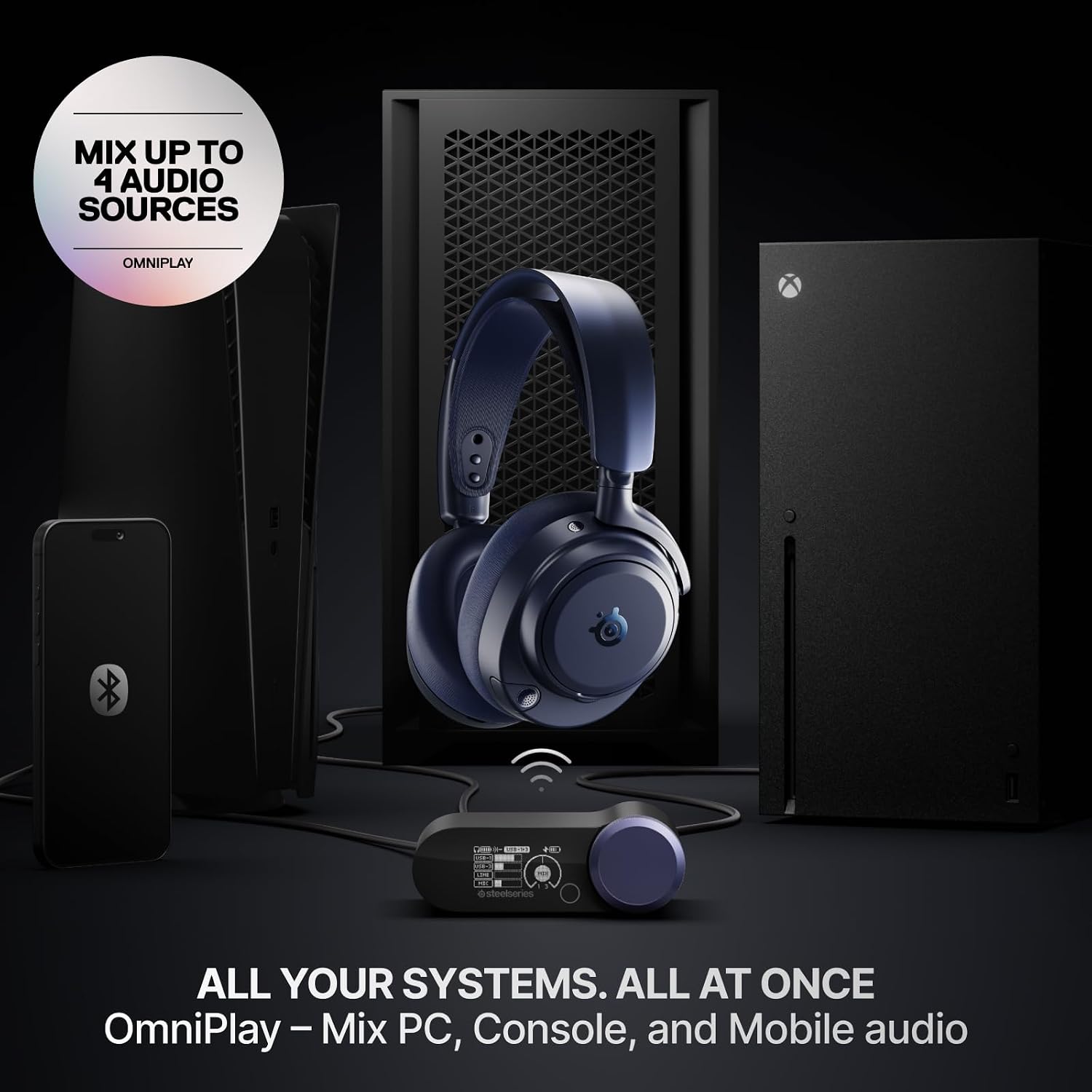 STEELSERIES ARCTIS NOVA PRO MINI MIDNIGHT BLUE WIRELESS