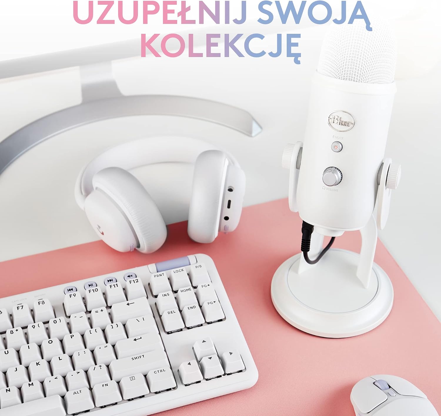 blue yeti usb microphone white
