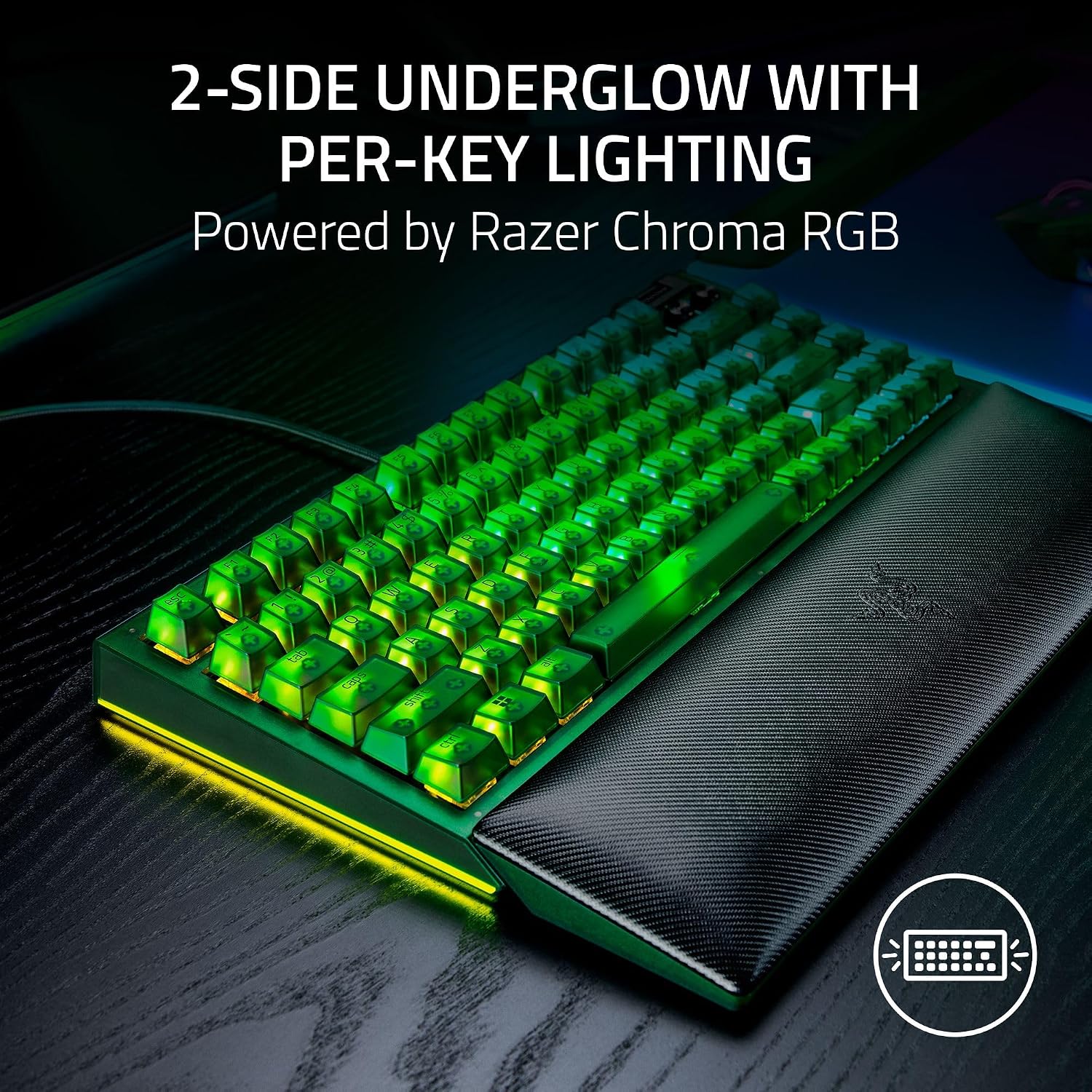 Razer BlackWidow V4 75% Phantom Green Edition