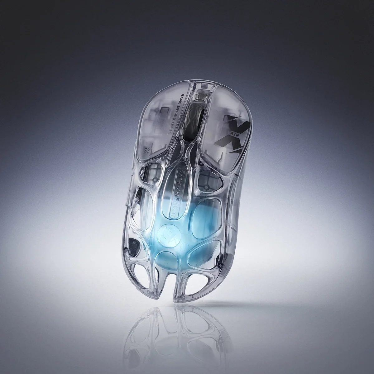 GRAVASTAR MERCURY X AIR 8K GAMING MOUSE ONYX CRYSTAL