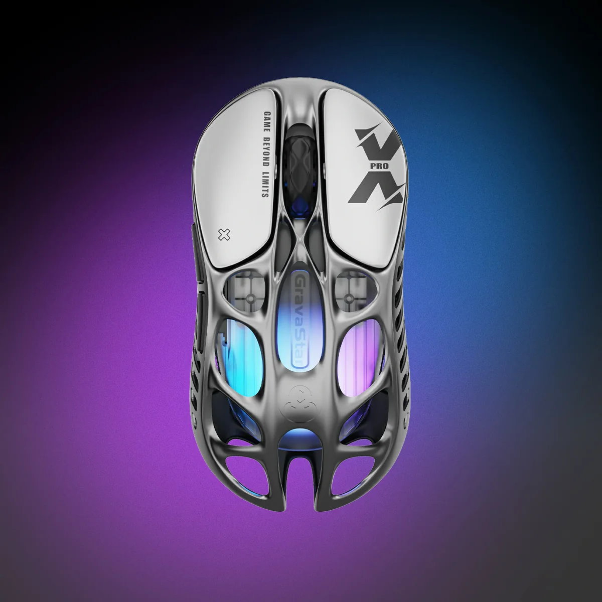 GRAVASTAR Mouse X PRO W/L INTERSTELLAR SILVER