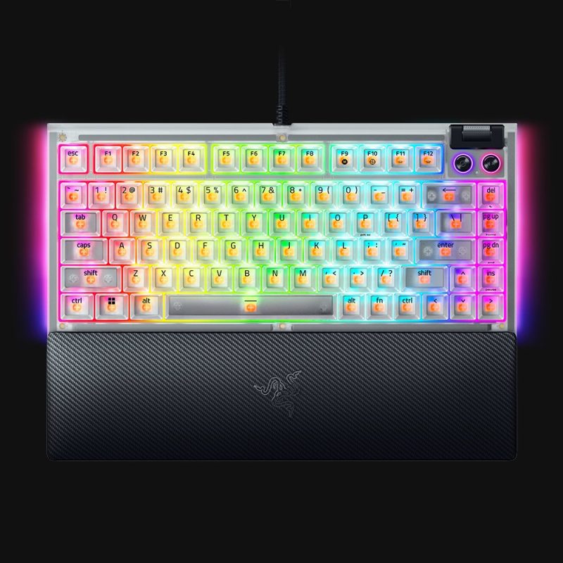 Razer BlackWidow V4 75% Phantom White Edition
