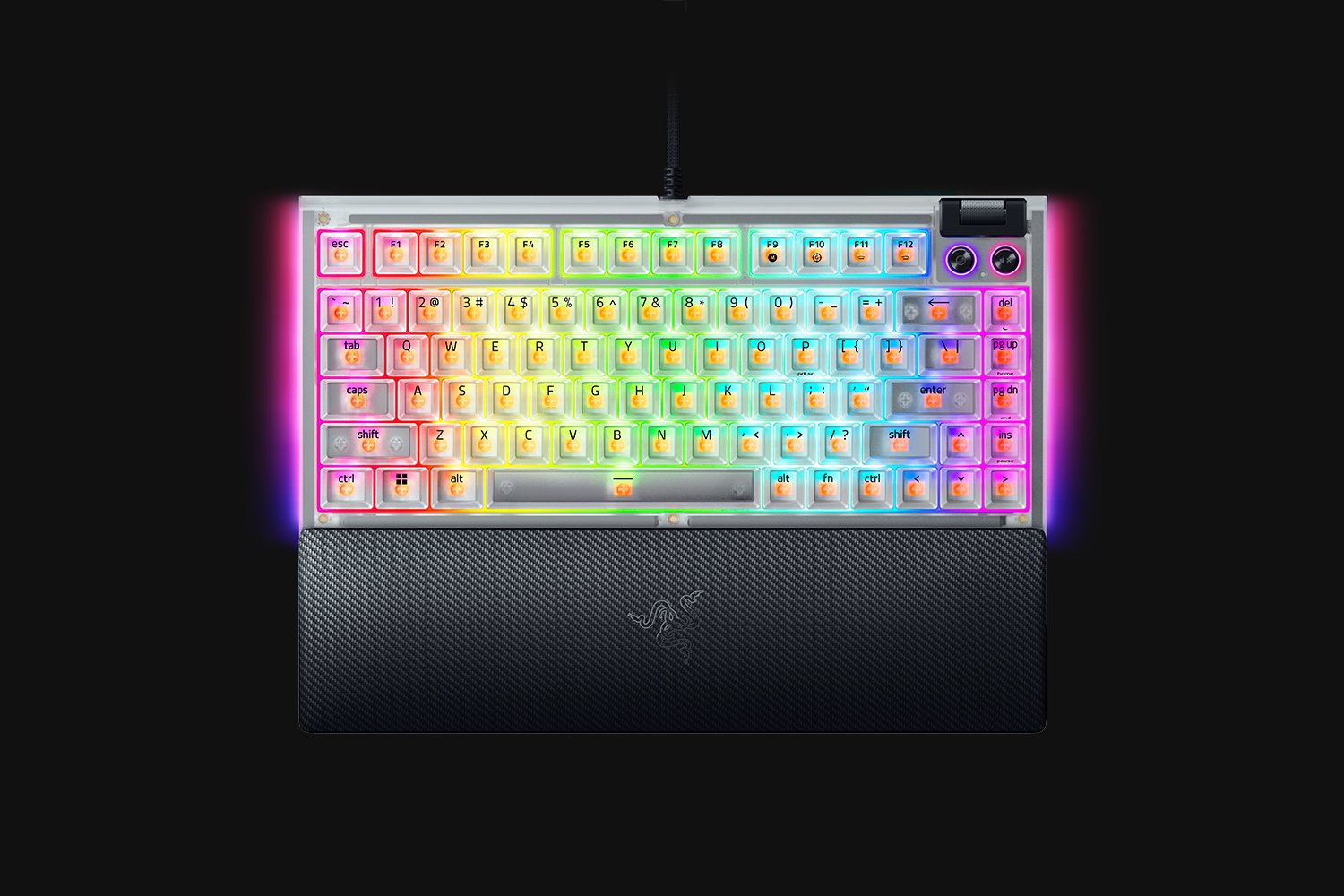 Razer BlackWidow V4 75% Phantom White Edition